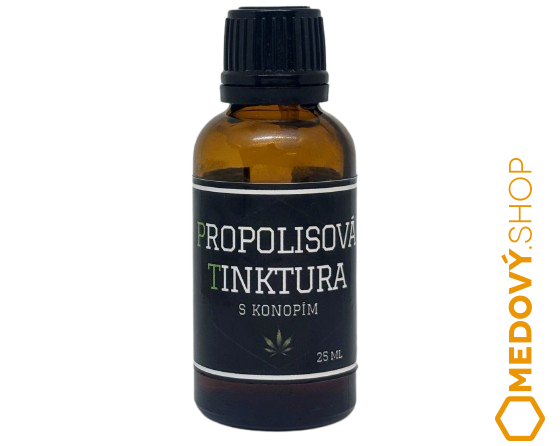 Propolisová tinktura s konopím Exclusive - Obsah: 25 ml - kapátko