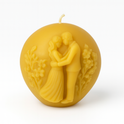 Svíčka ze včelího vosku - NEVĚSTA A ŽENICH