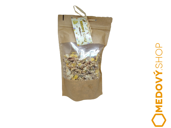 Medové müsli s ořechy - Čistá hmotnost produktu: 500 g