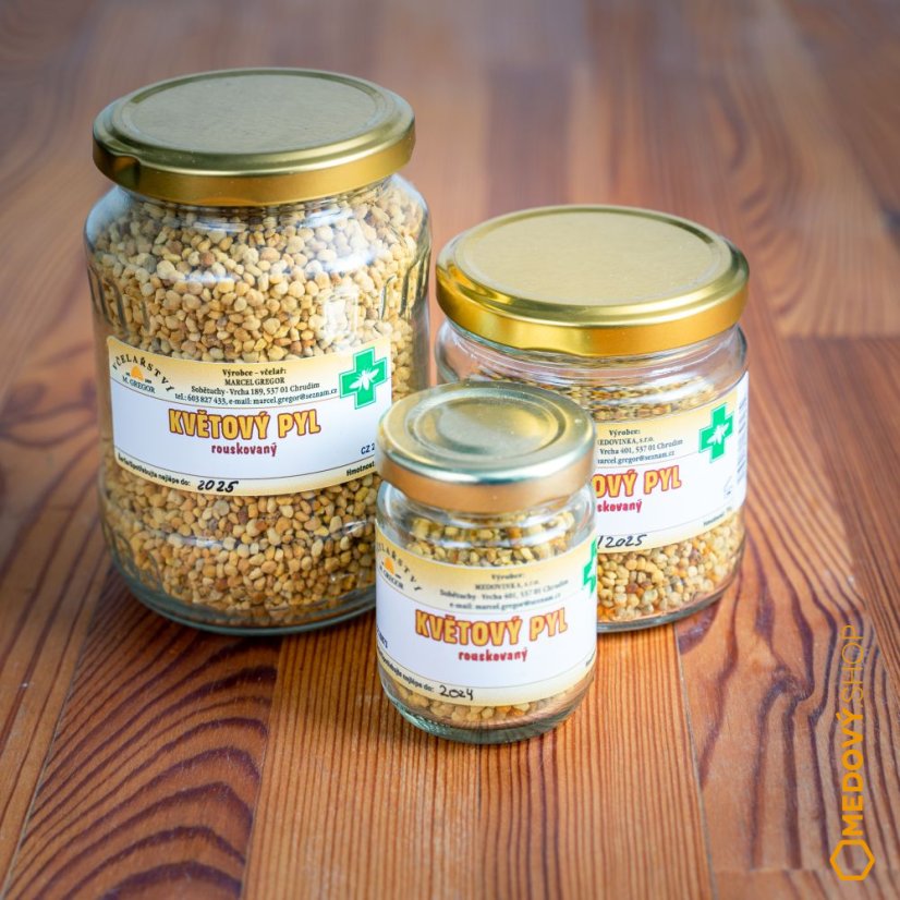 Květový pyl rouskový - Čistá hmotnost produktu: 200 g