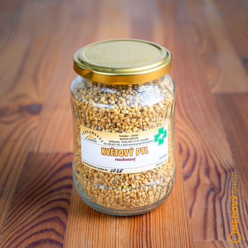 Květový pyl rouskový - Čistá hmotnost produktu: 200 g