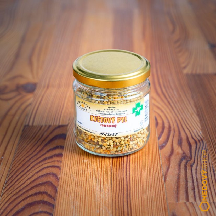 Květový pyl rouskový - Čistá hmotnost produktu: 200 g