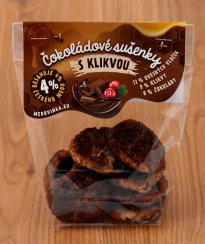 Čokoládové sušenky s klikvou
