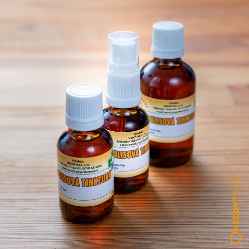 Propolisová tinktura s heřmánkem - Obsah: 25 ml - sprej