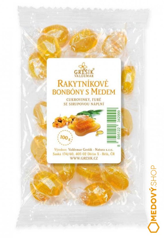 Bonbóny rakytníkové s medem