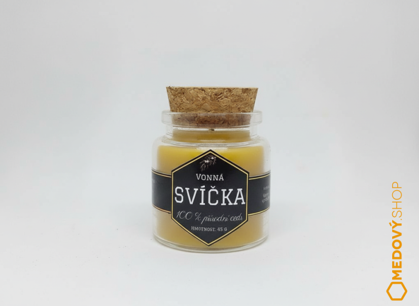 Vonná svíčka ve skle - cedr