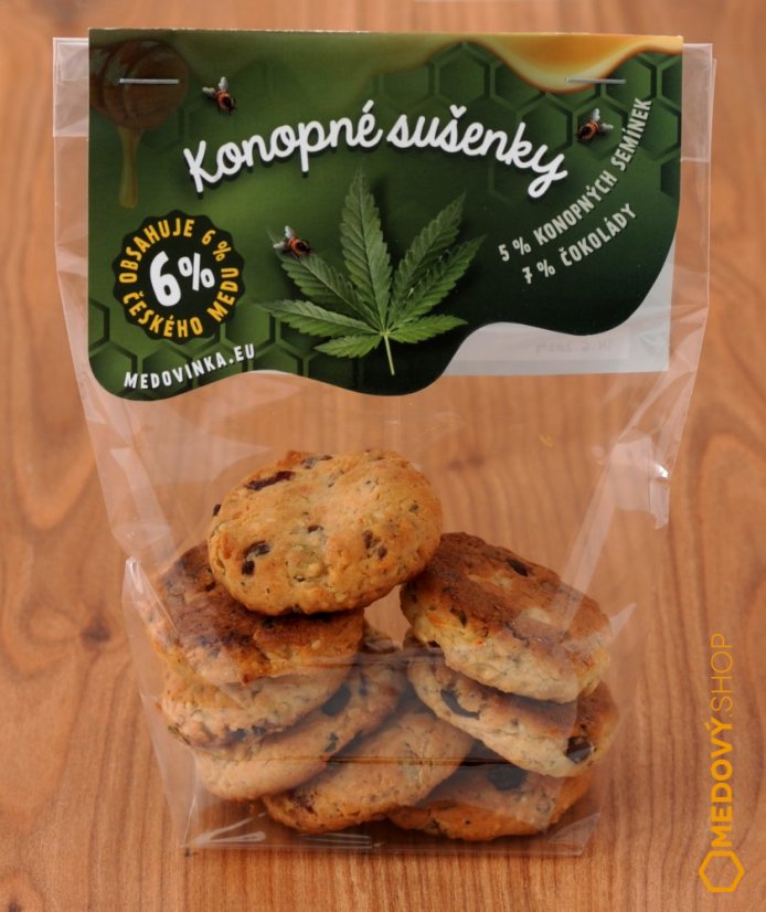 Konopné sušenky s českým medem