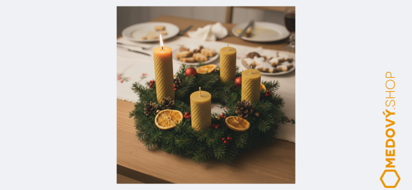 Sada 4 svíček na výrobu adventního věnce
