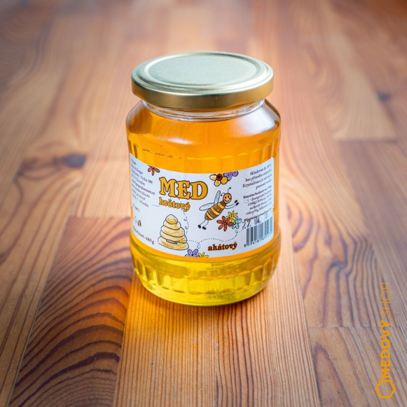 Med květový nektarový - akát - Čistá hmotnost produktu: 960 g