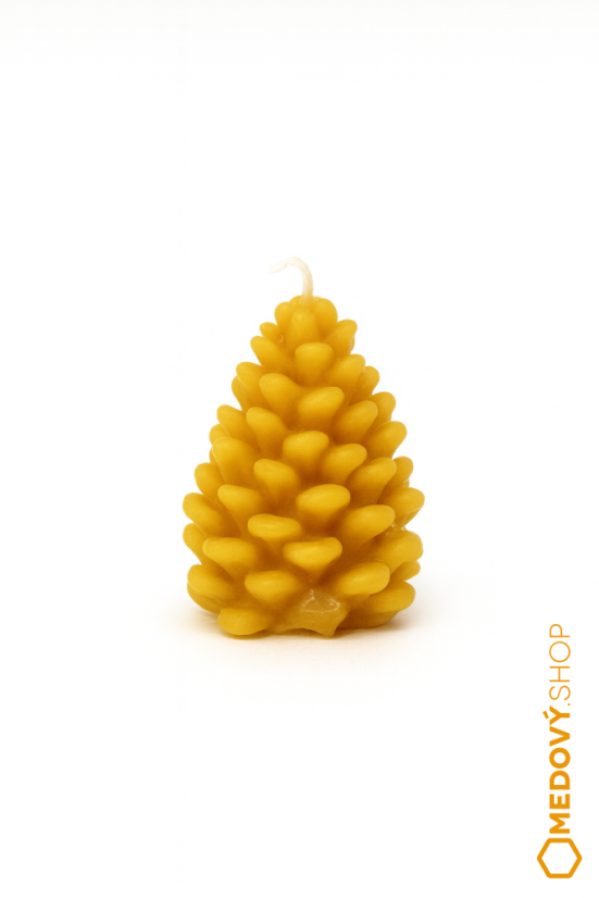 Svíčka ze včelího vosku - ŠIŠKA VELKÁ