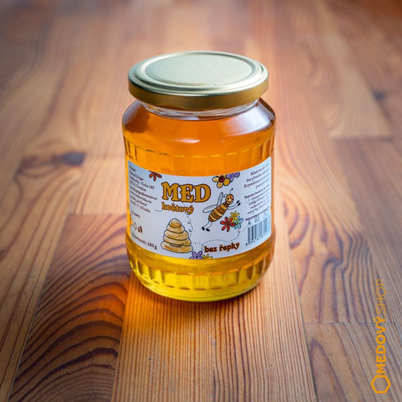 Med květový nektarový bez řepky - Hmotnost: 470 g