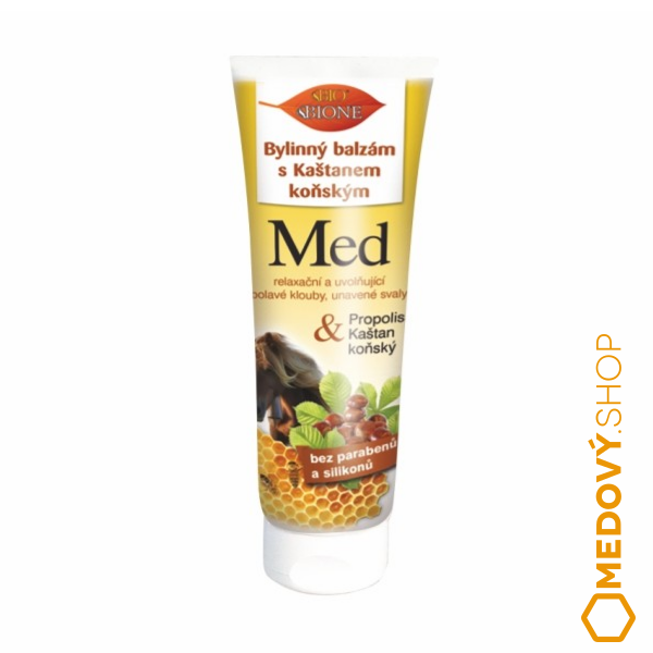 Bione Cosmetics bylinný balzám s kaštanem koňským Med + Q10
