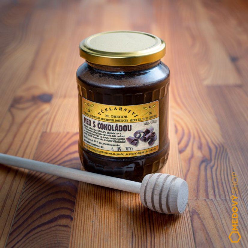 Med pastovaný s čokoládou - Čistá hmotnost produktu: 840 g