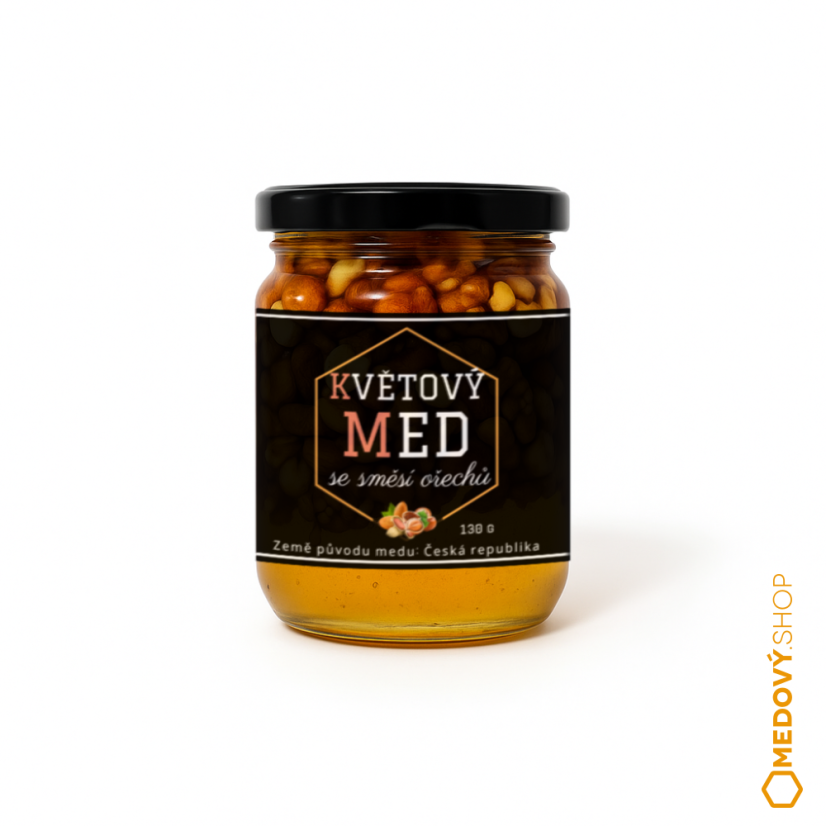 Med se směsí ořechů EXCLUSIVE