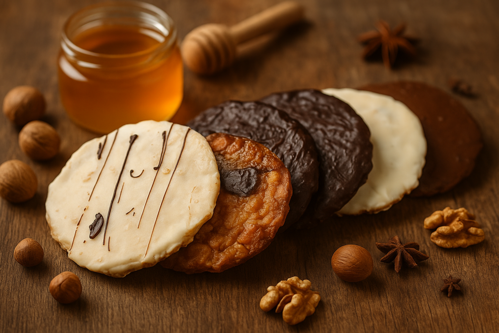 Medomarokánky v hořké a bílé čokoládě