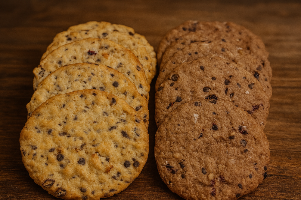 Sušenky medové a čokoládové