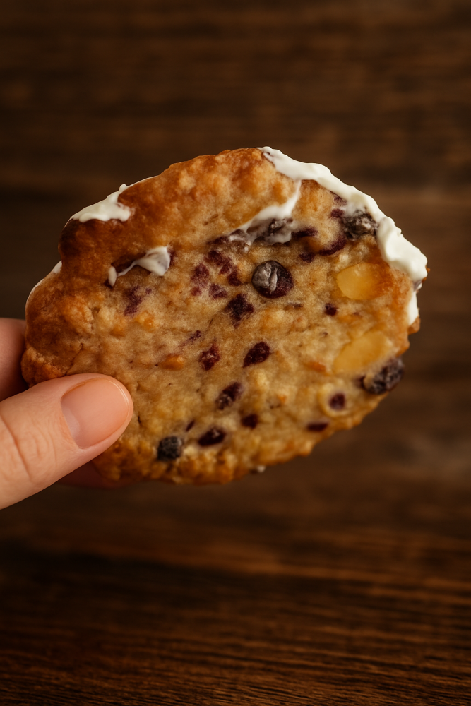 Brusinková marokánka v ruce